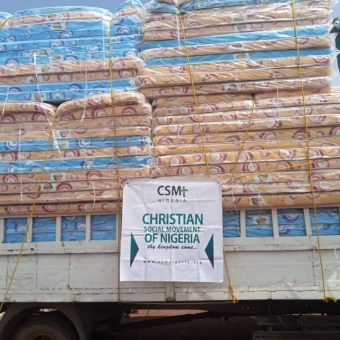 After 3 years, IDPs can now sleep on mattresses...