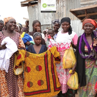 Distribution of Clothes, Shoes &amp; Books to IDPs  EY.N. IDP Camp, Vunoklang, Gerei LGA, Adamawa State